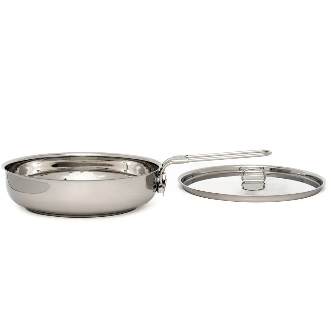 8" Stainless Steel Skillet and Lid