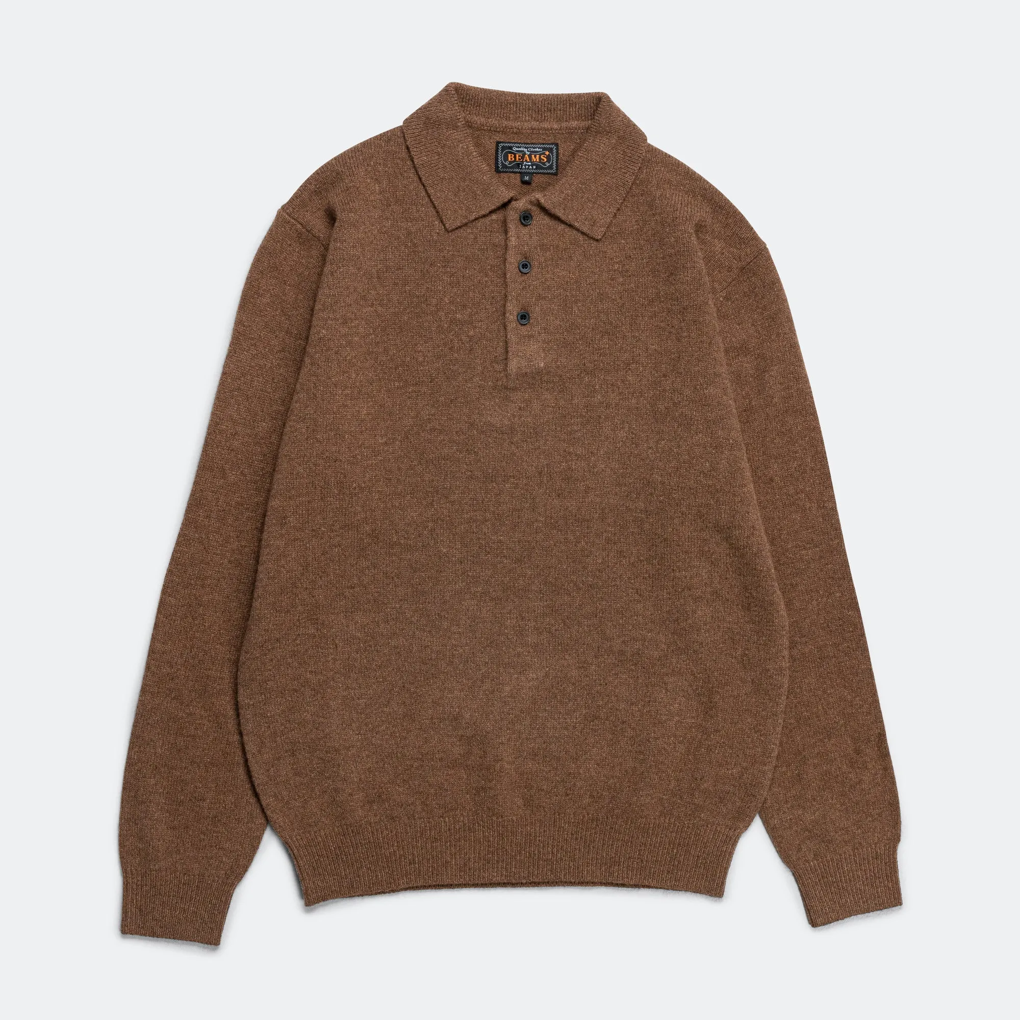 9G Knit Polo - Brown