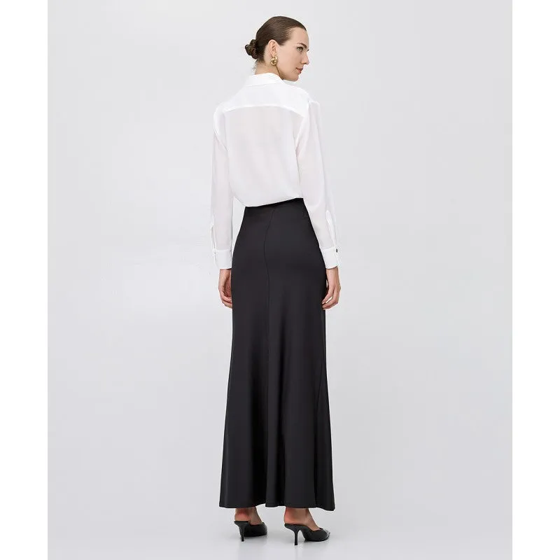 Access Fashion Black Maxi Skirt