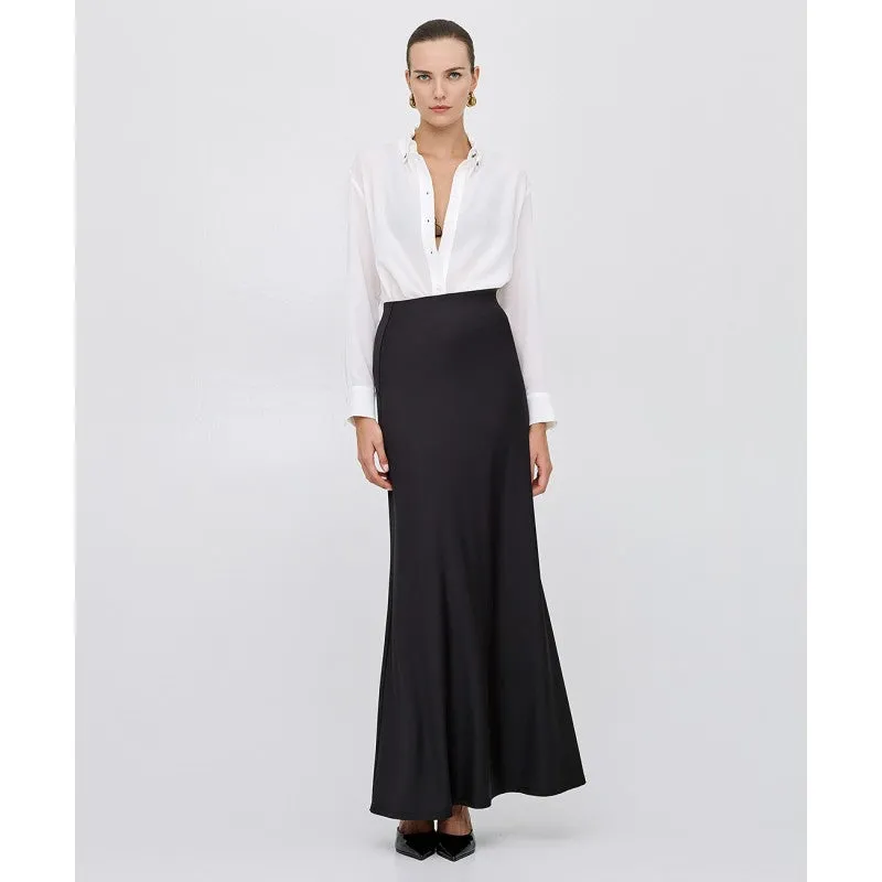 Access Fashion Black Maxi Skirt