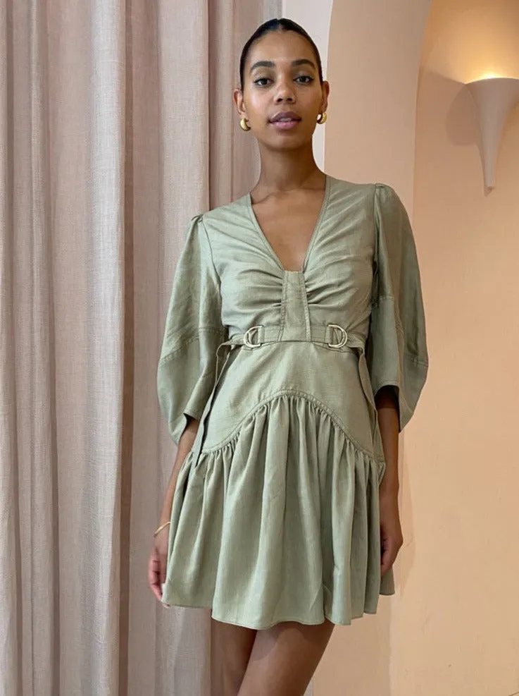 Acler Manor Dress in Moss