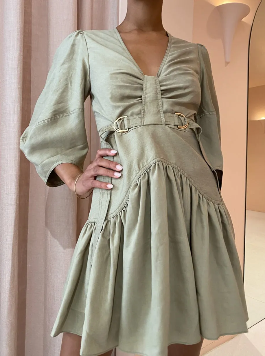 Acler Manor Dress in Moss