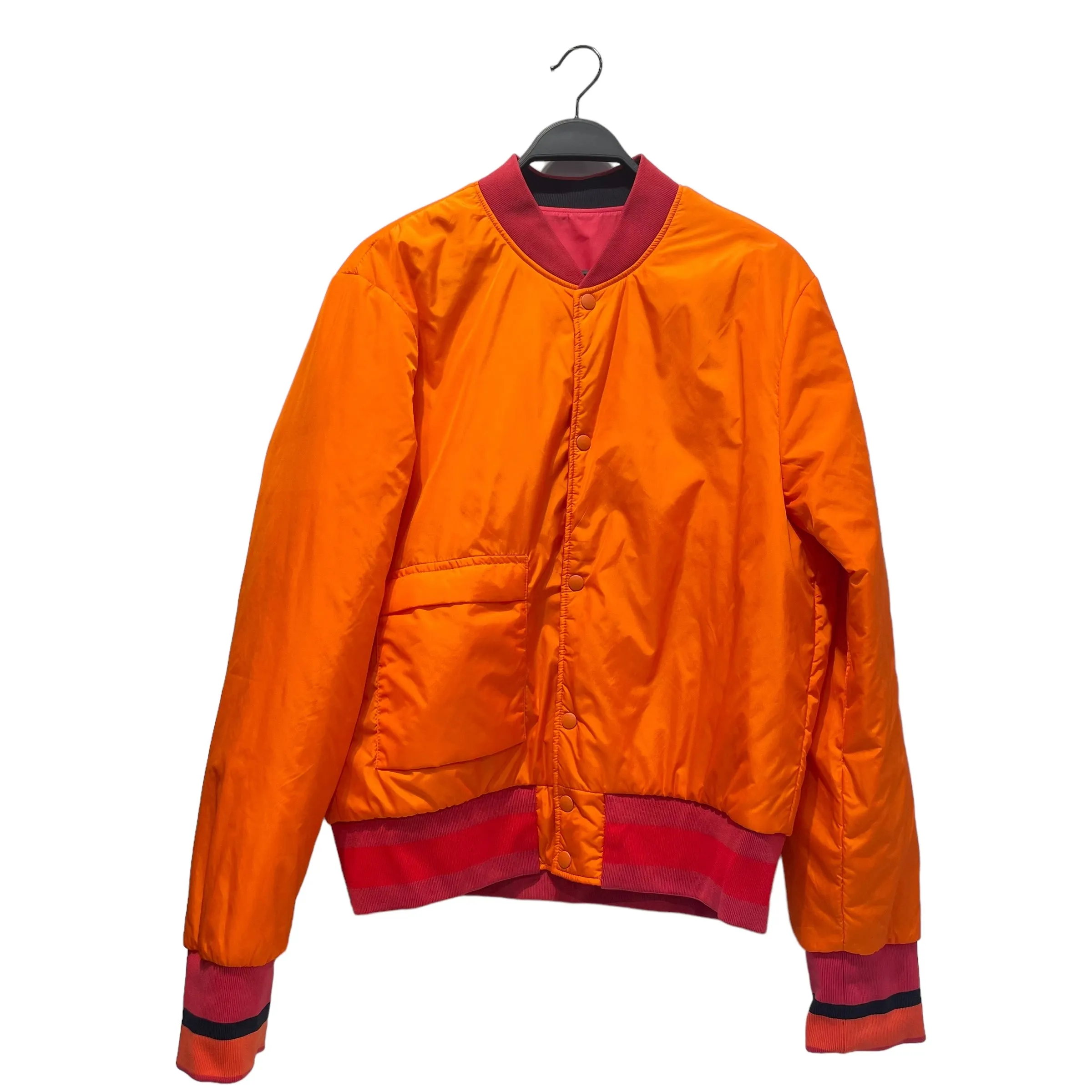 Acne Studios/Blouson/L/Nylon/RED/No Collar/reversable orange inside