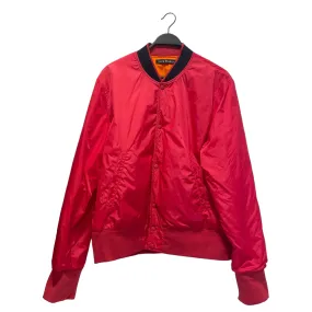 Acne Studios/Blouson/L/Nylon/RED/No Collar/reversable orange inside