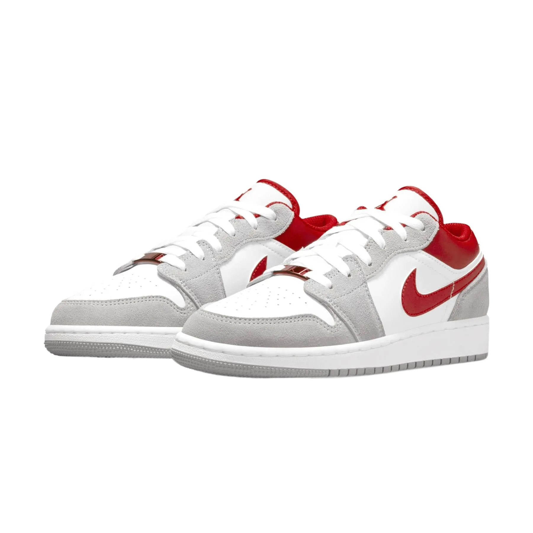 Air Jordan 1 Low Light Smoke Grey Gym Red