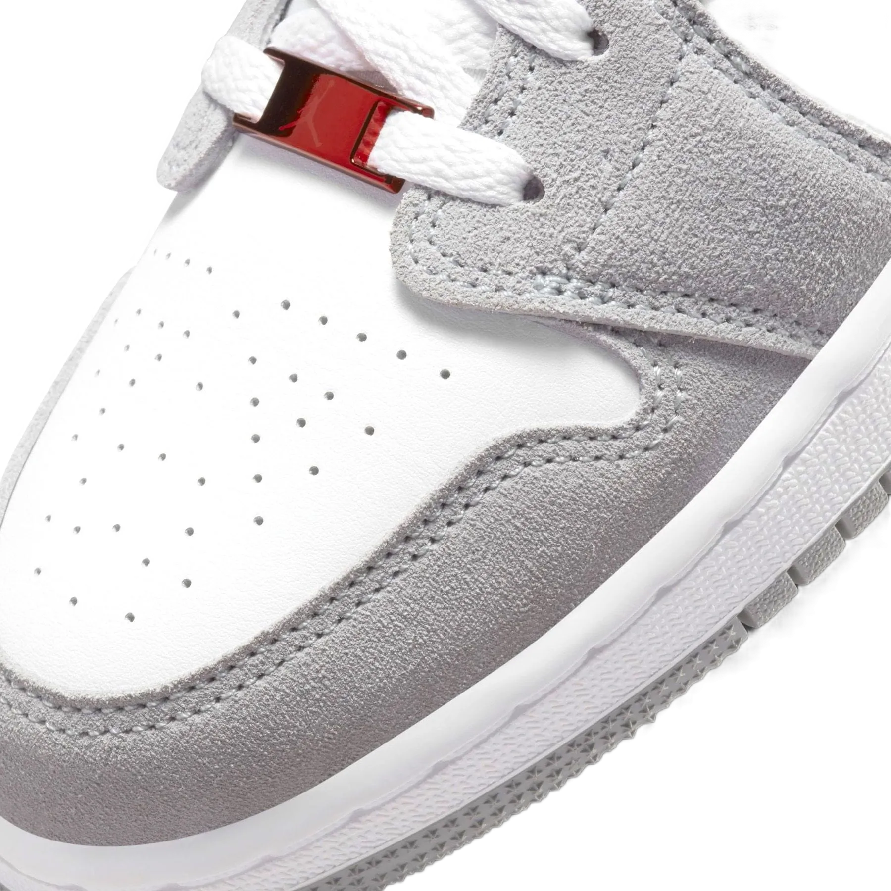 Air Jordan 1 Low Light Smoke Grey Gym Red