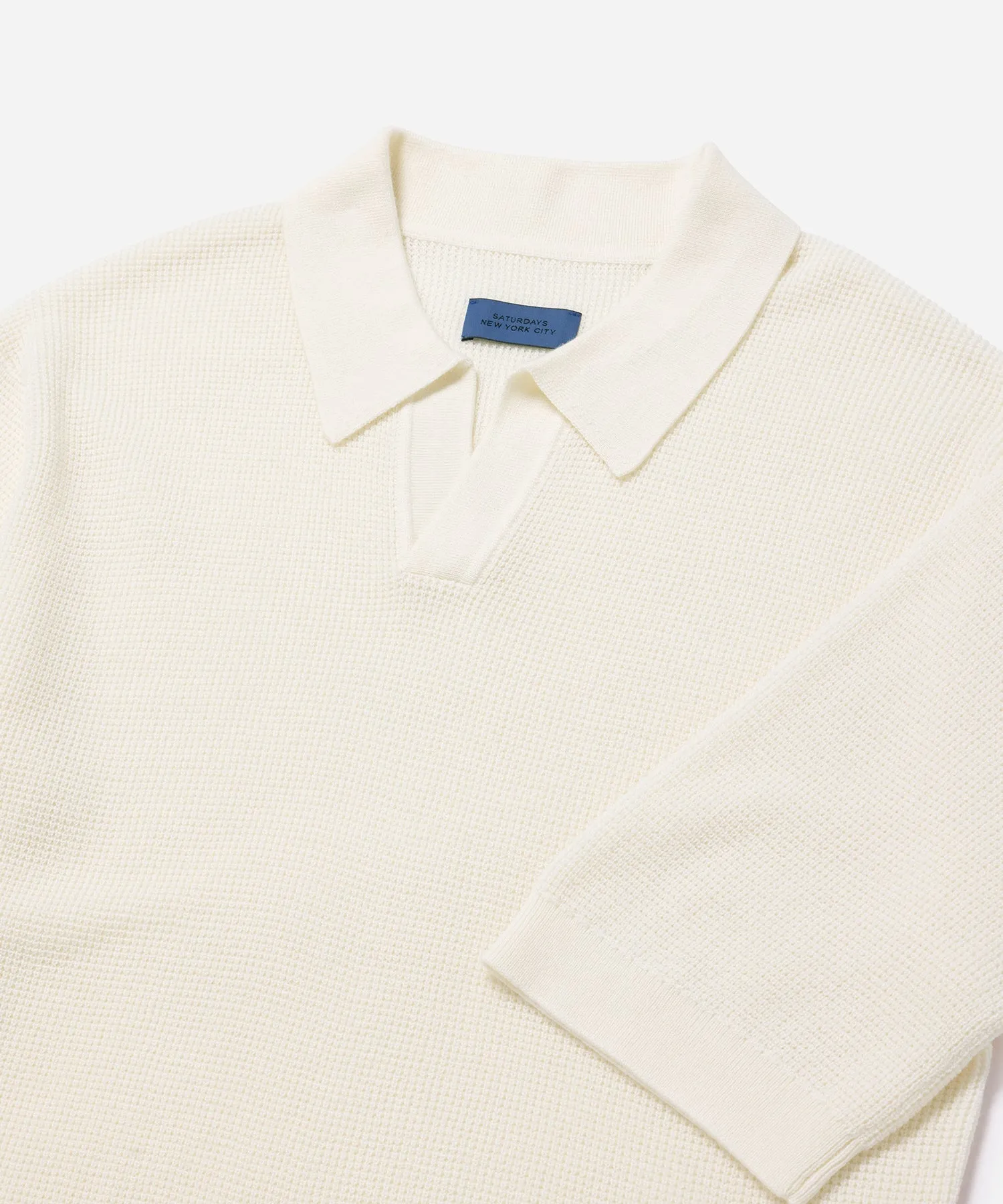 Alex Merino Wool Open Placket Polo