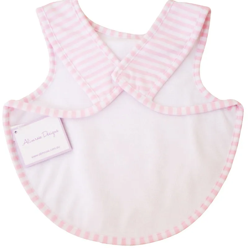 Alimrose - Bib Arm Holes Back Fastening Pink