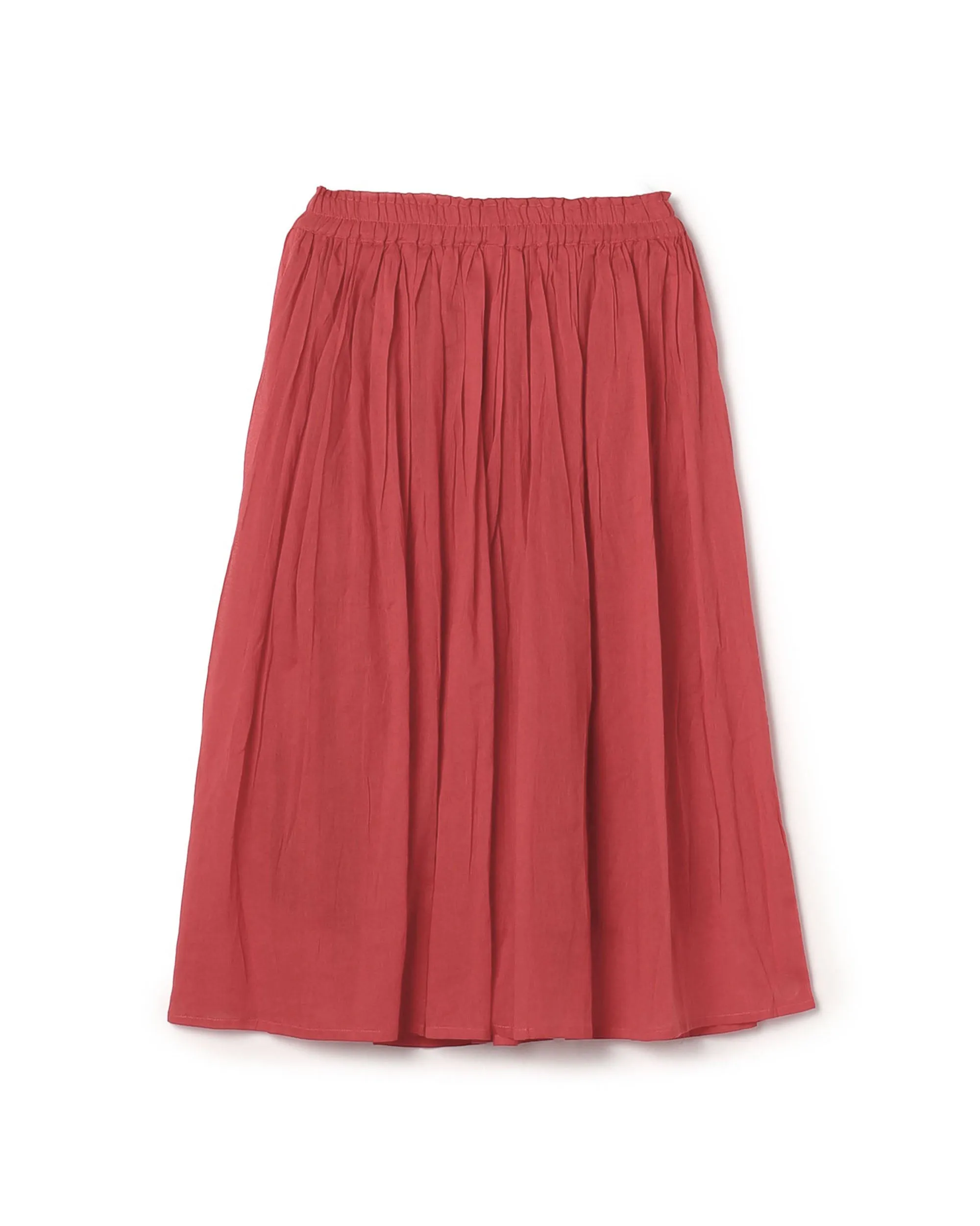 Ats Crinkle Pleat Cotton Maxi Skirt