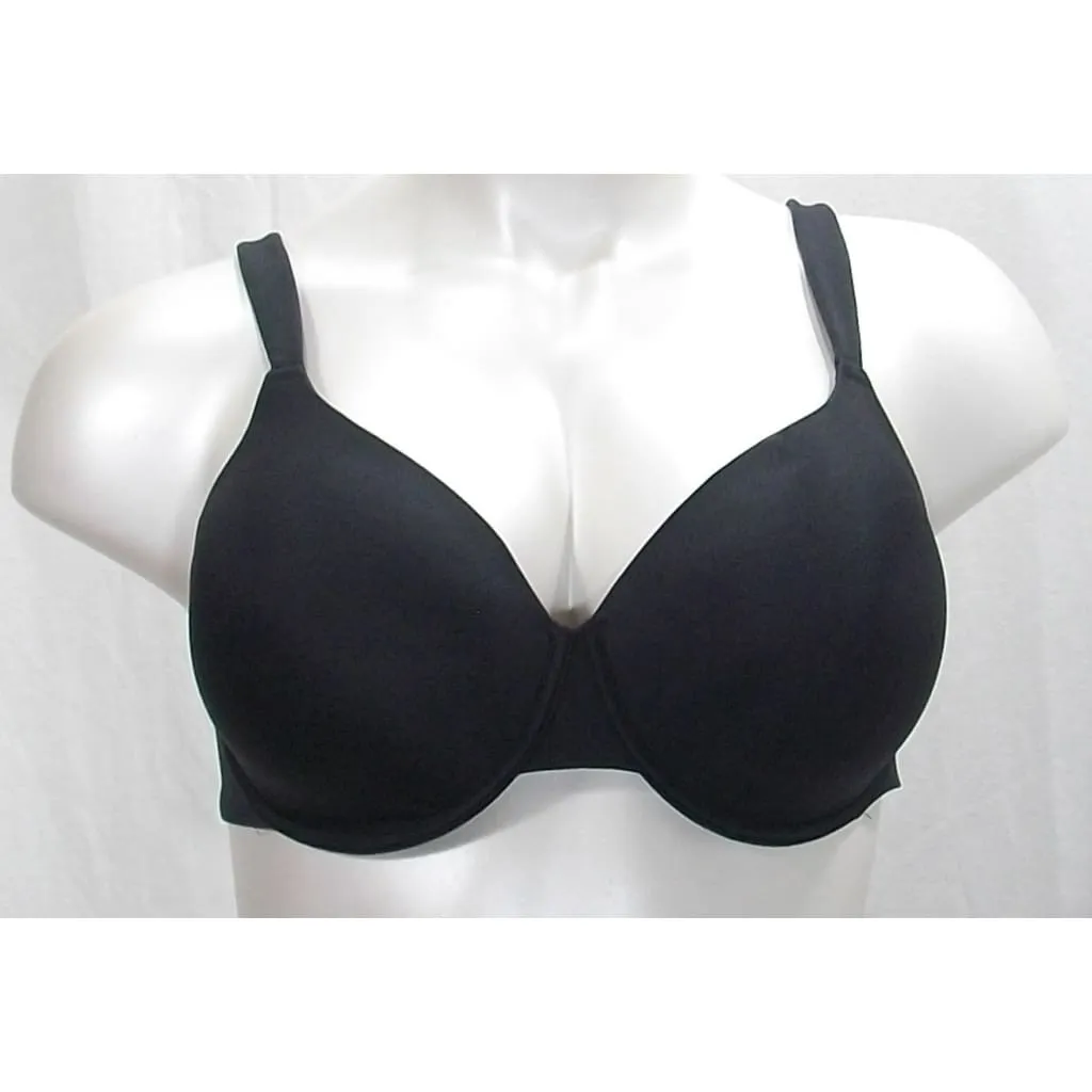 Avenue Body Smooth Satin Contour Molded Cup Underwire Bra 40DD Black