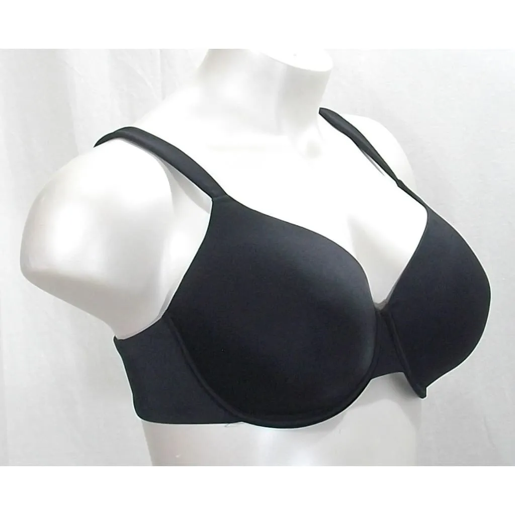 Avenue Body Smooth Satin Contour Molded Cup Underwire Bra 40DD Black