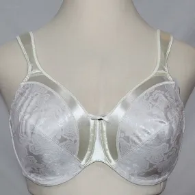 Bali 3562 Satin Tracings Underwire Bra 38C White NEW WITH TAGS