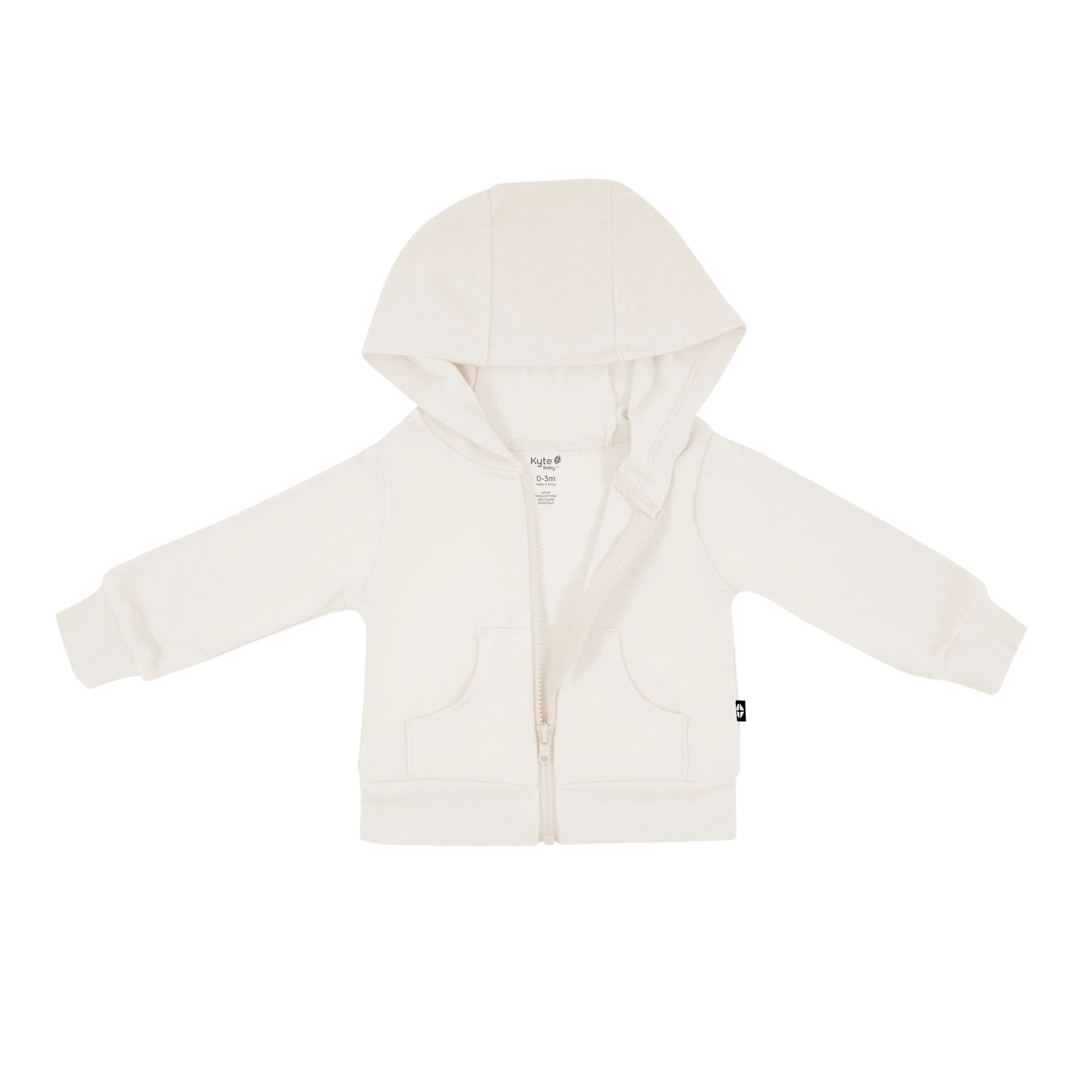 Bamboo Jersey Hooded Jacket in Oat