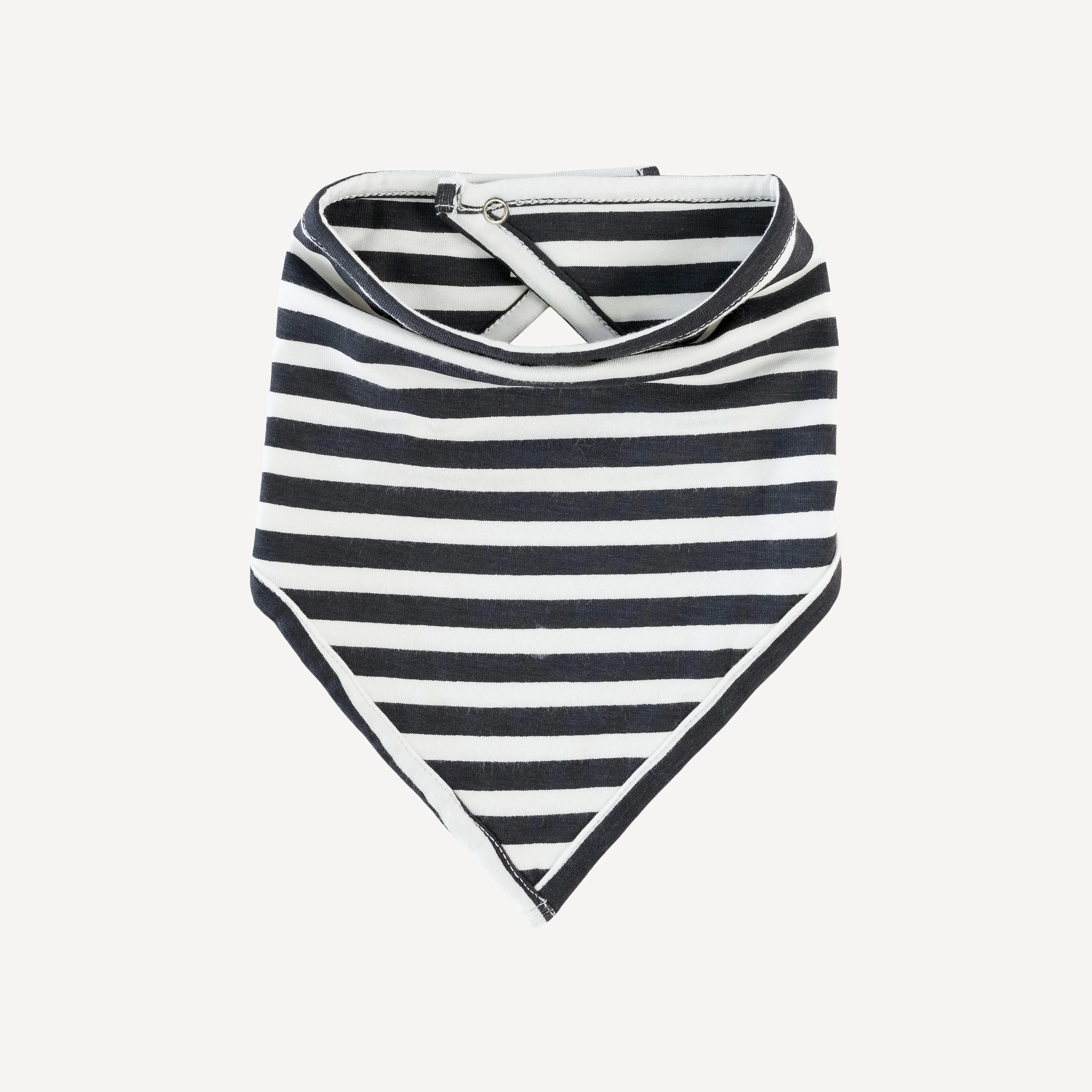 bandana bib | black stripe | bamboo