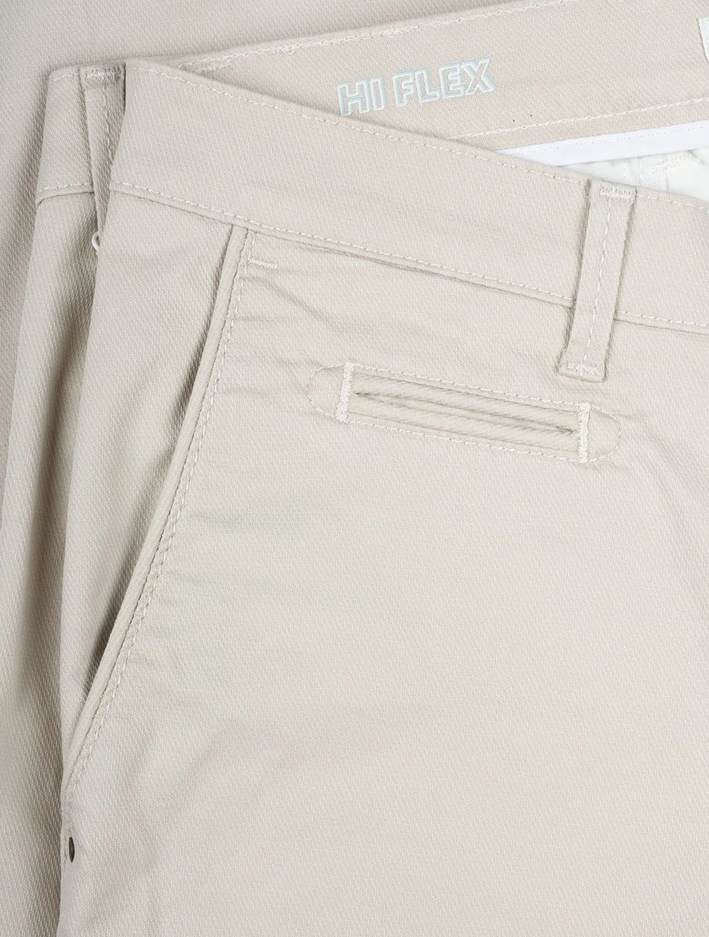 Beige Fabio Cotton Trousers