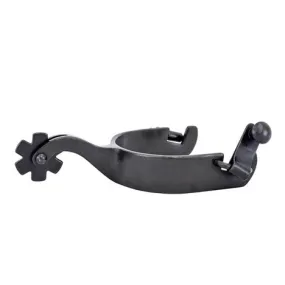 Black Satin Gooseneck Spurs