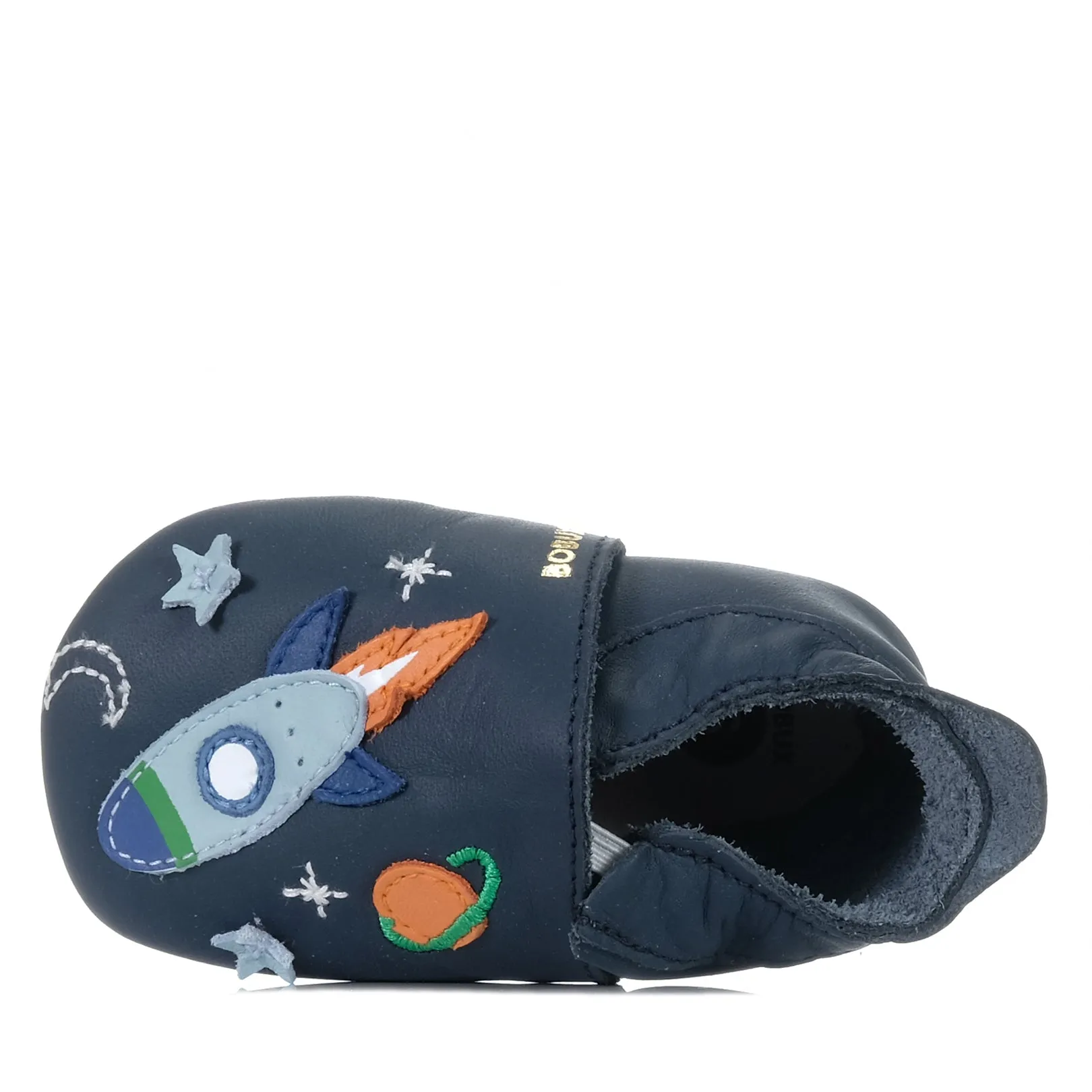 Bobux Soft Sole Cosmic Rocket Navy