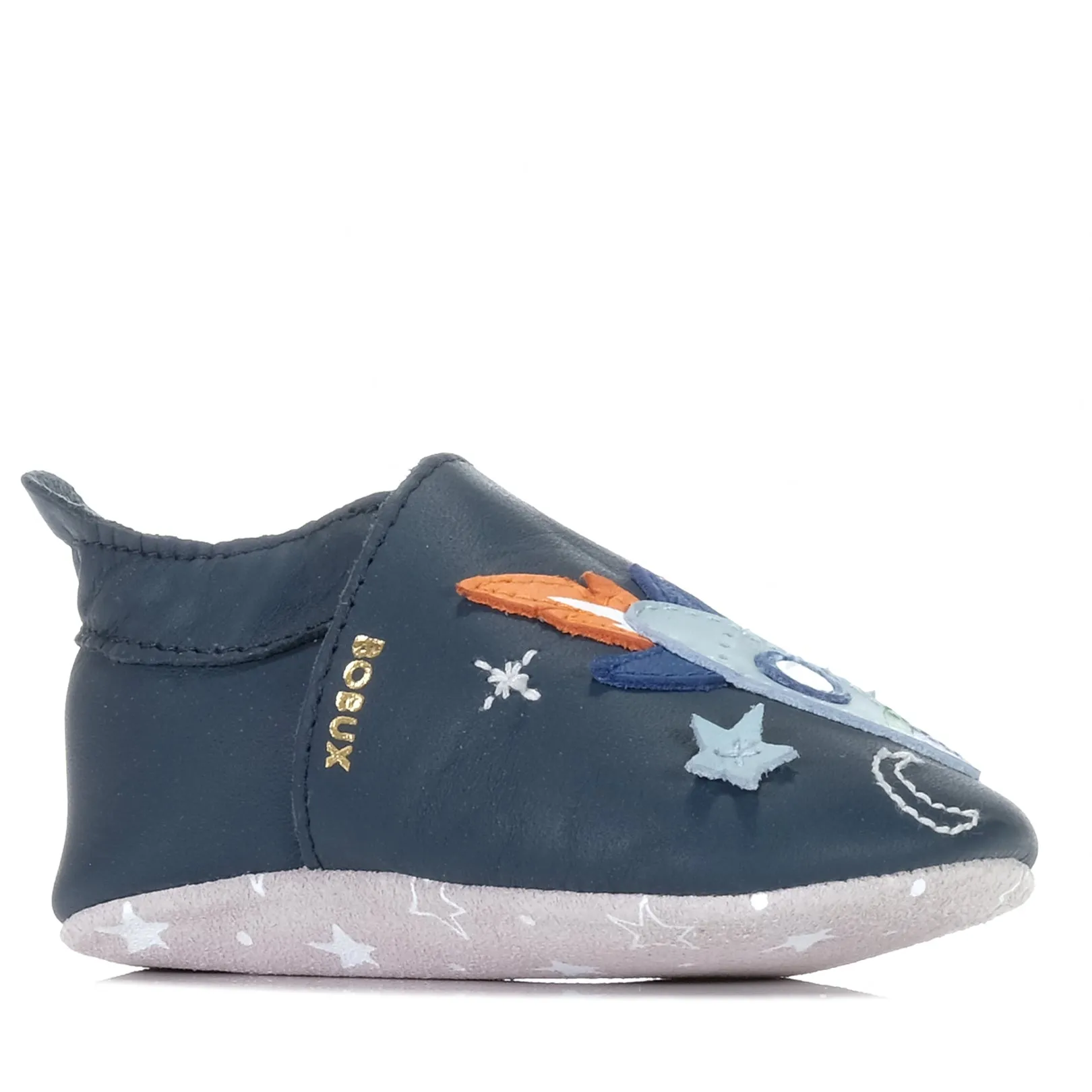 Bobux Soft Sole Cosmic Rocket Navy