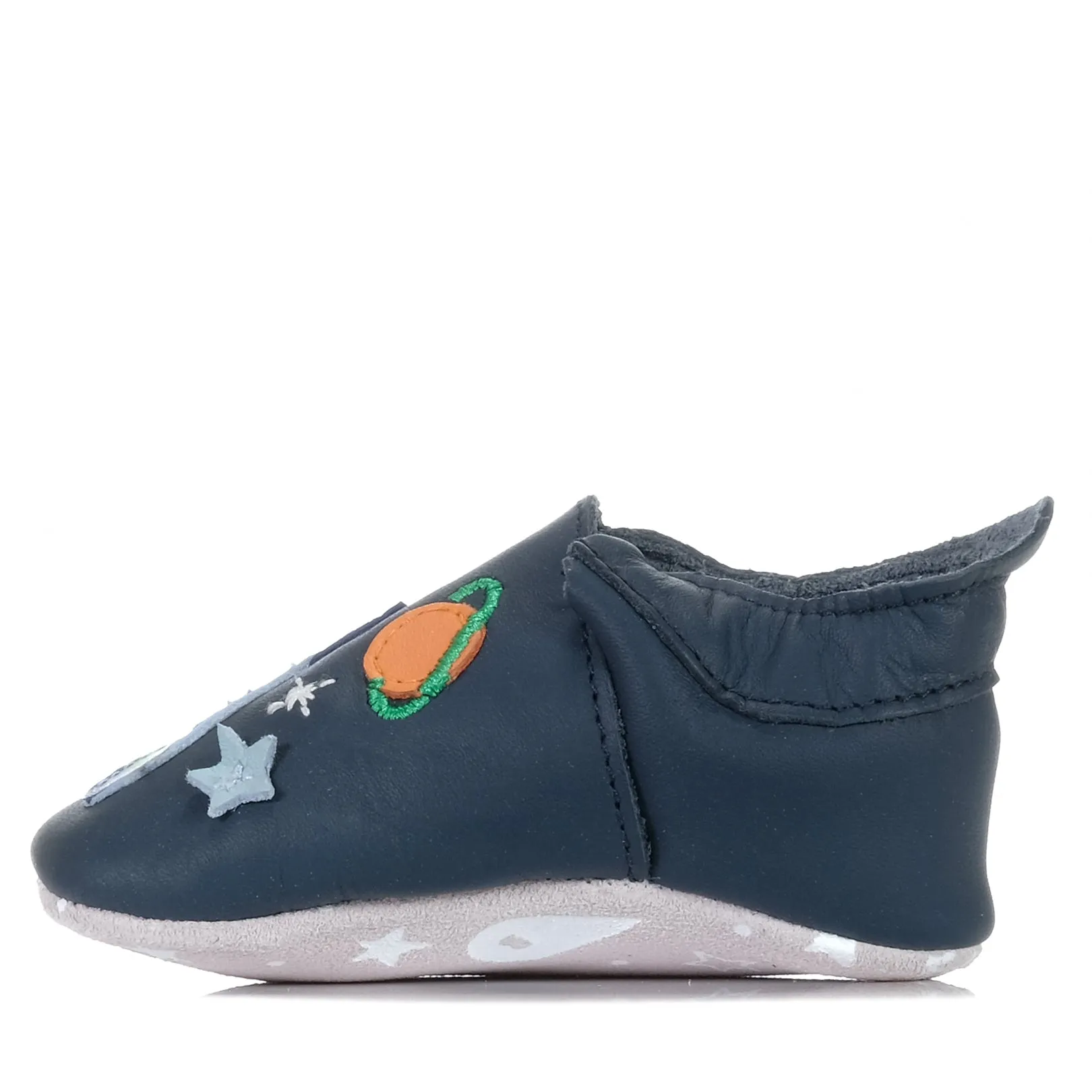 Bobux Soft Sole Cosmic Rocket Navy