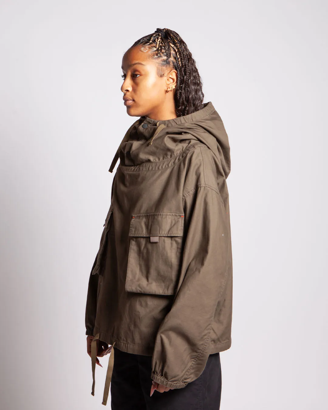 Brain Dead Military Cloth Smock Olive