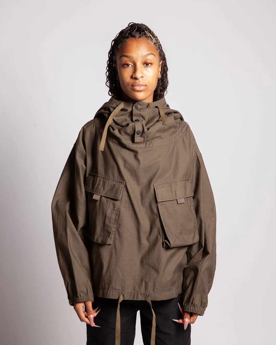 Brain Dead Military Cloth Smock Olive