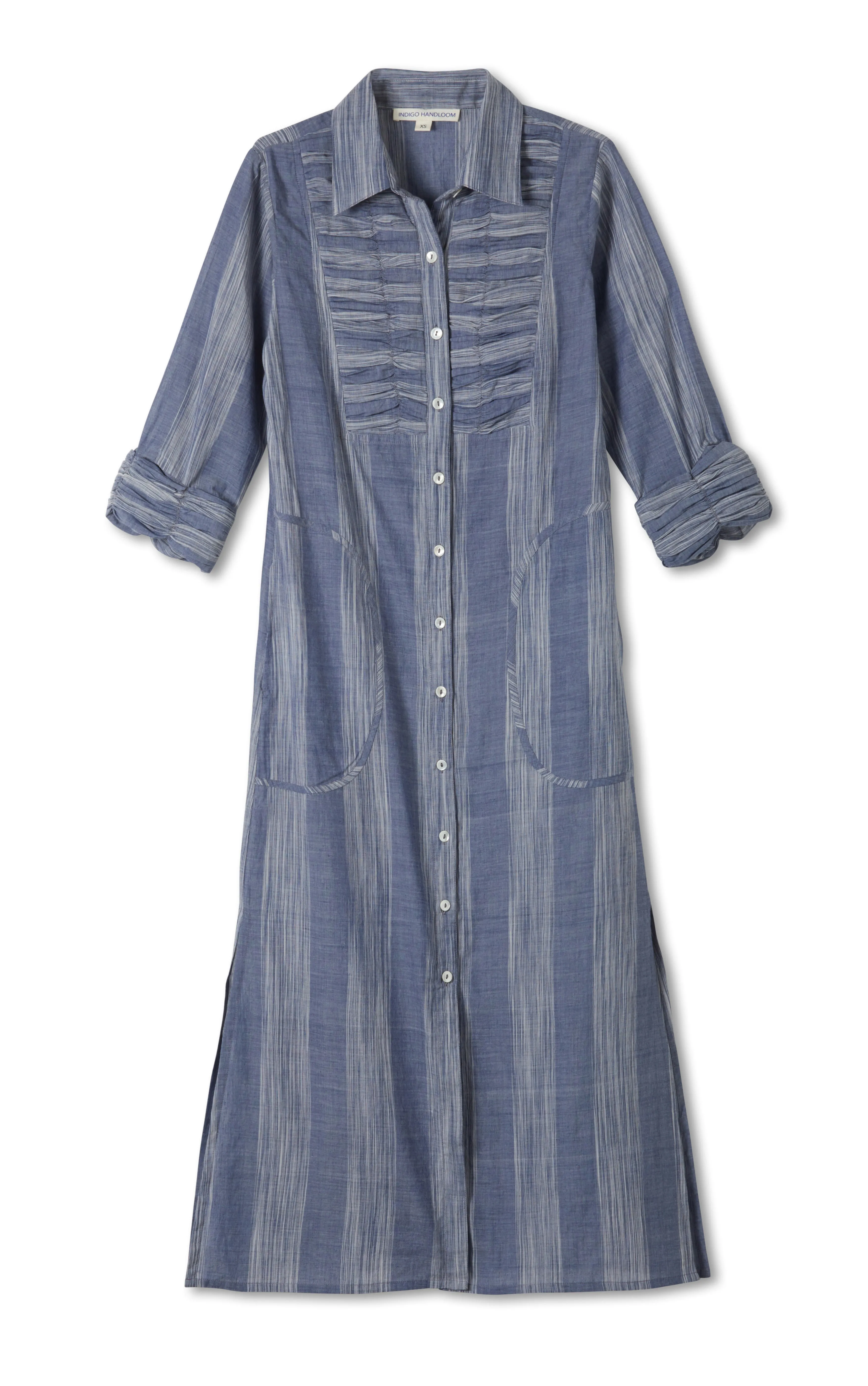 Brushstroke Denim Shirt Dress