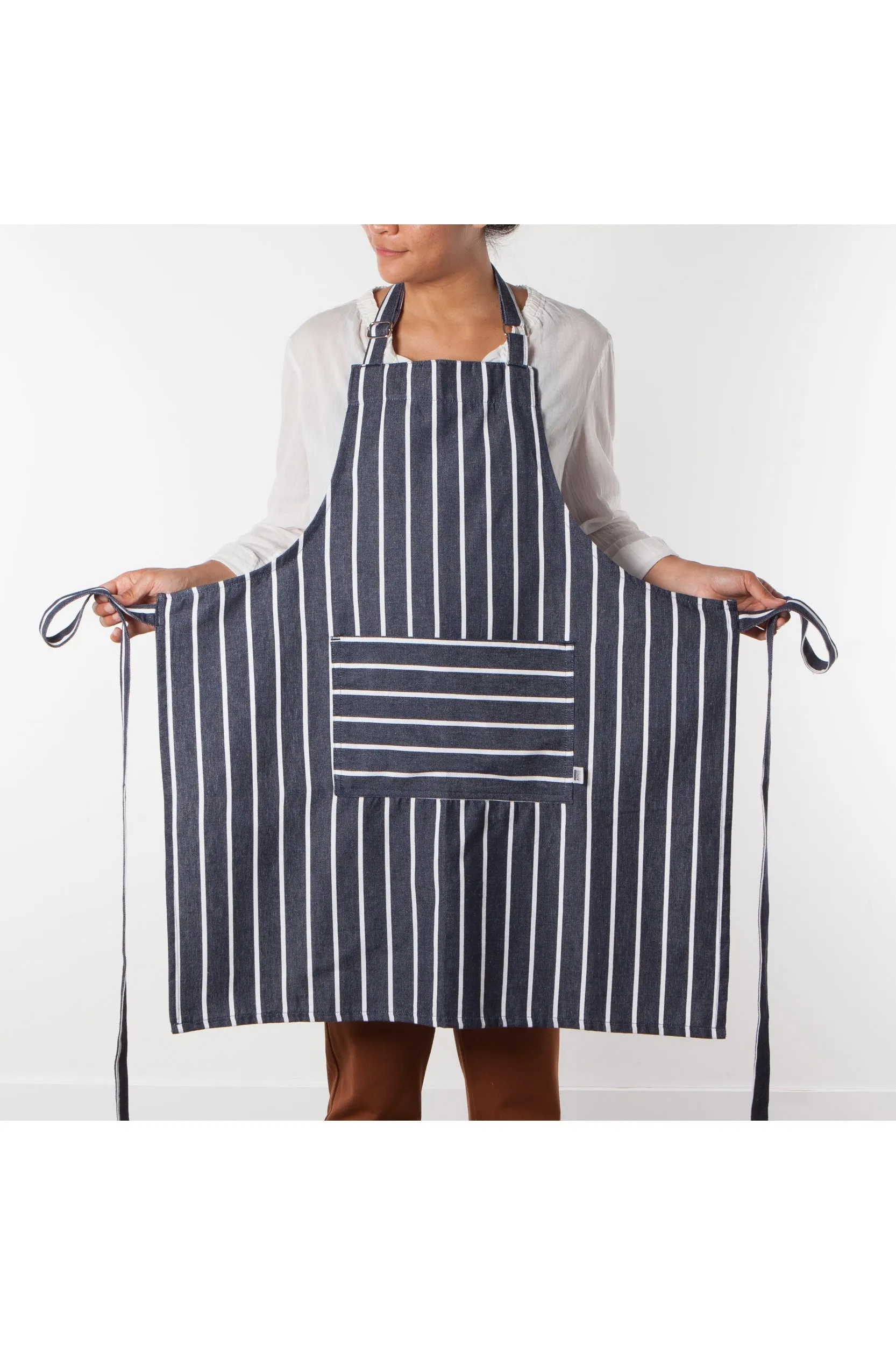 Butcher Stripe Modern Apron