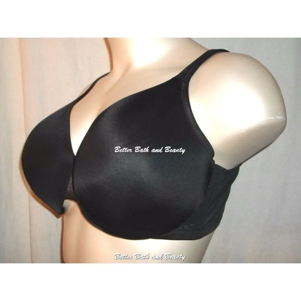 Cacique Lane Bryant Smooth Molded Cup Satin Full Coverage UW 42DDD Black