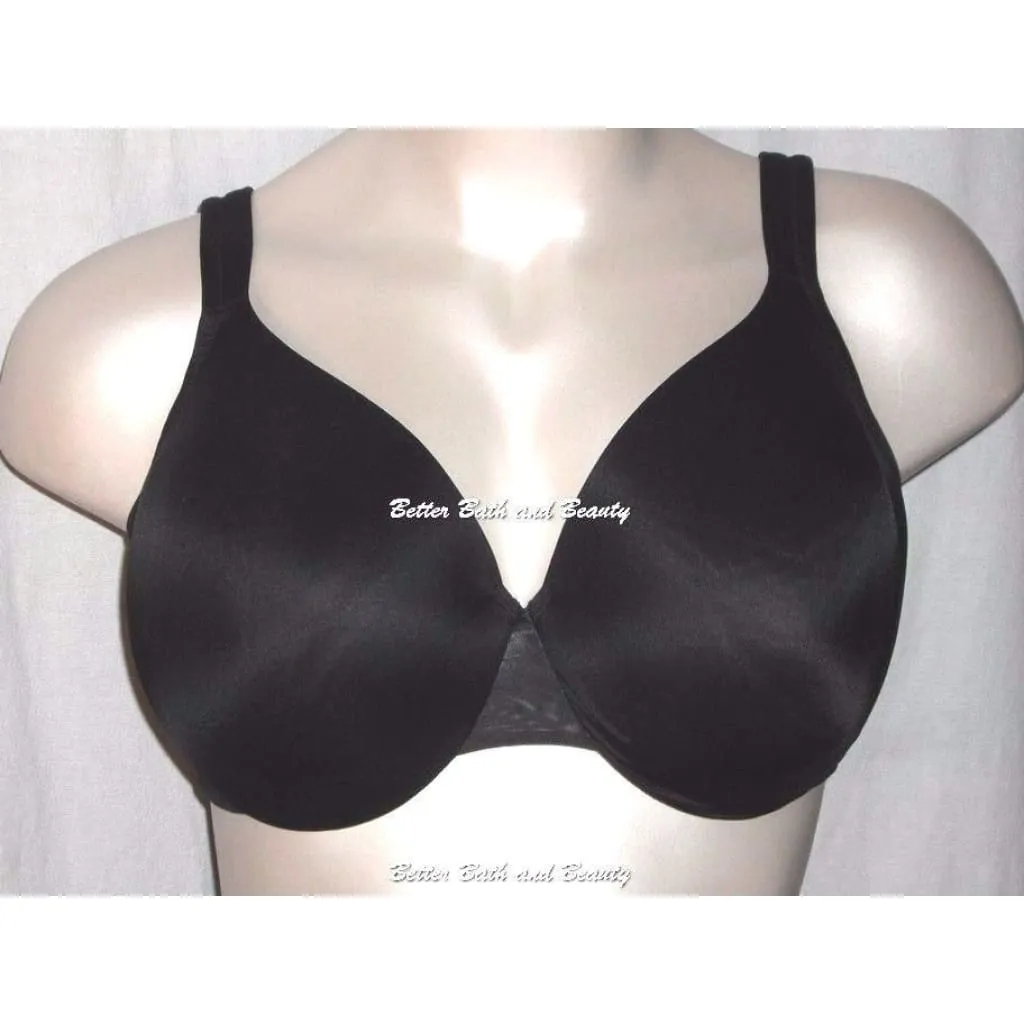 Cacique Lane Bryant Smooth Molded Cup Satin Full Coverage UW 42DDD Black