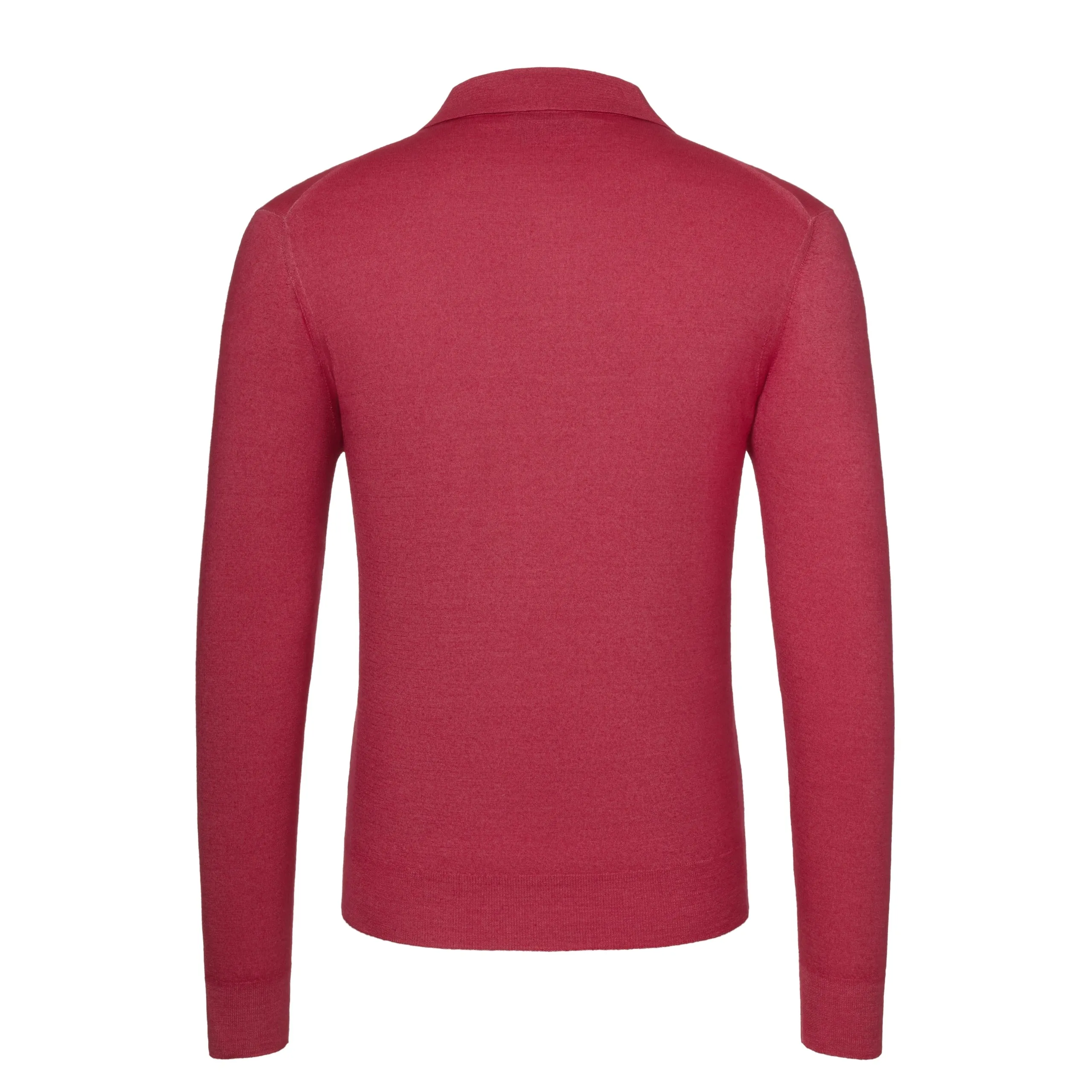 Cashmere and Silk Sweater Polo Shirt in Lollipop