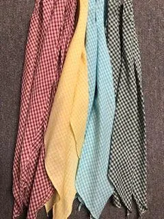 CLEARANCE Gingham Scarf Ties 1/8"