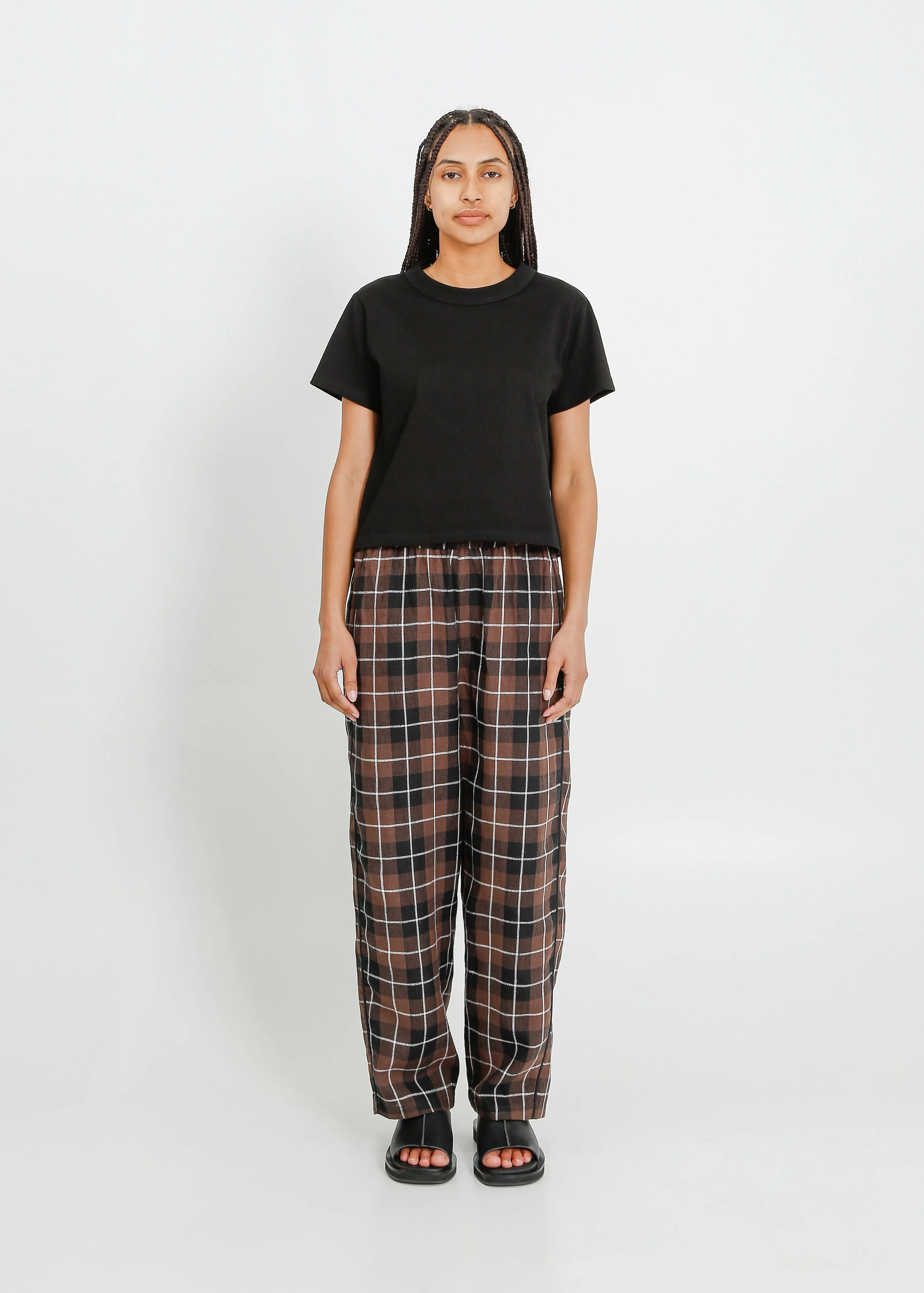 COOPER PANT / CHOCOLATE-BLACK-WHITE