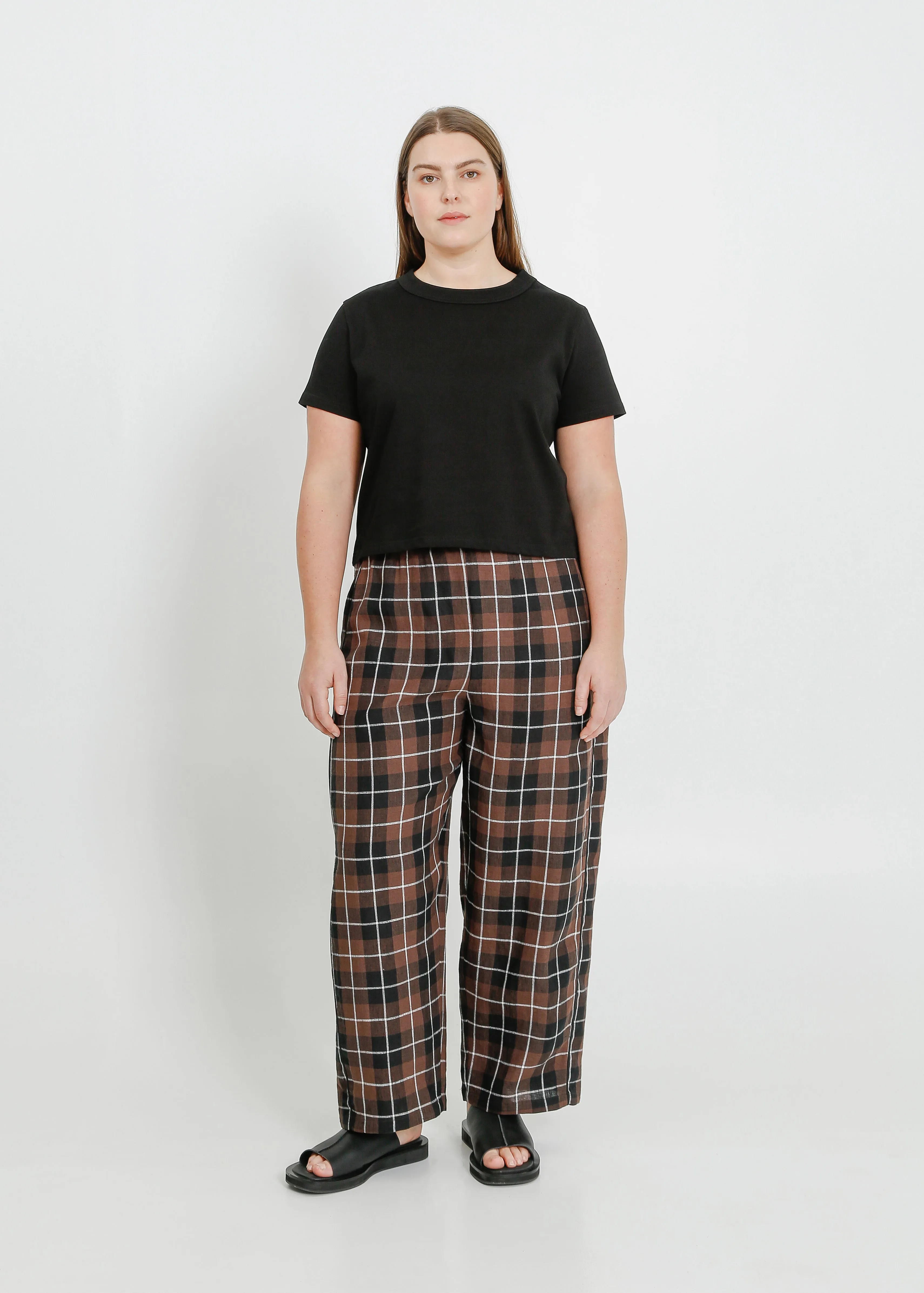 COOPER PANT / CHOCOLATE-BLACK-WHITE