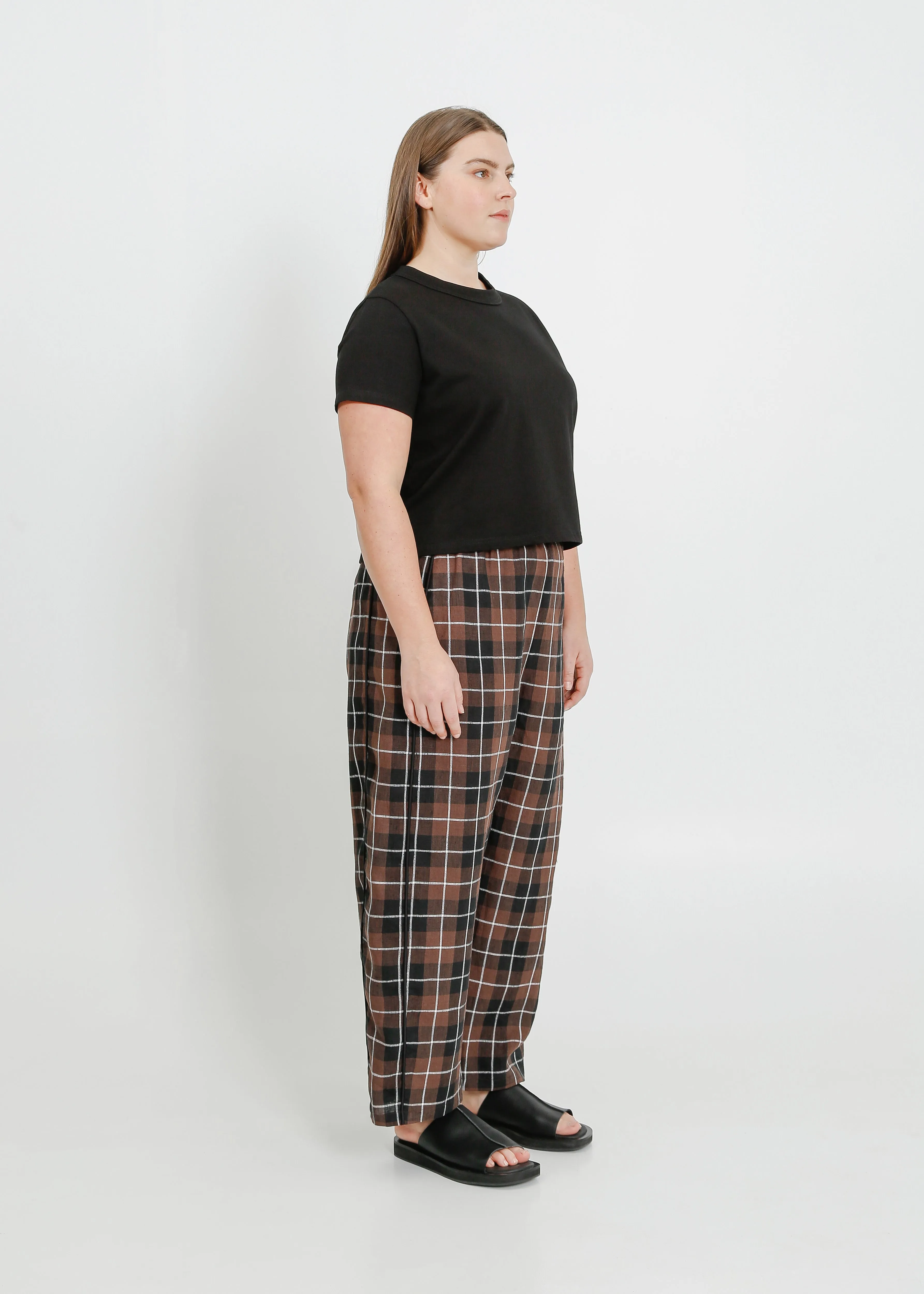 COOPER PANT / CHOCOLATE-BLACK-WHITE