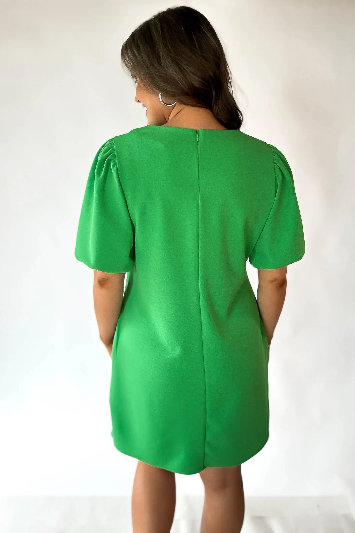 Cut It Out Green Dress