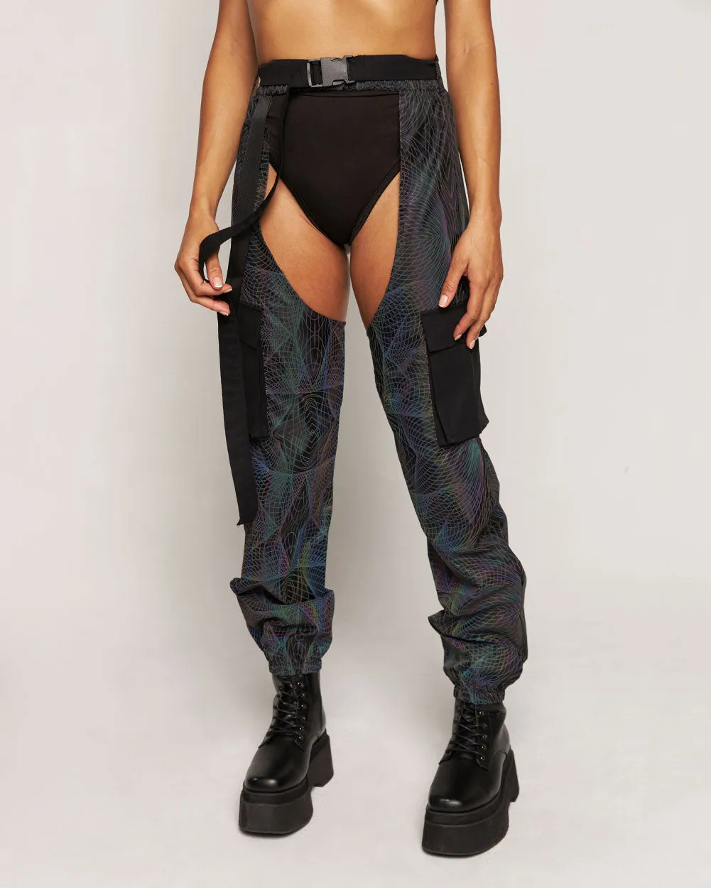 Deep Night Rainbow Reflective Chaps