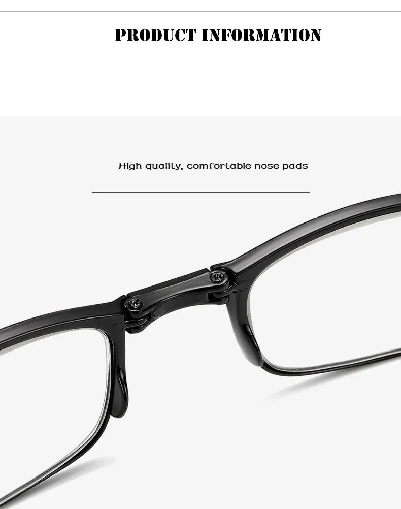 Design Reading Glasses Men Women Folding Spectacles Spectacles Frame TR Glasses  1.0  1.5  2.0  2.5  3.0  3.5  4.0