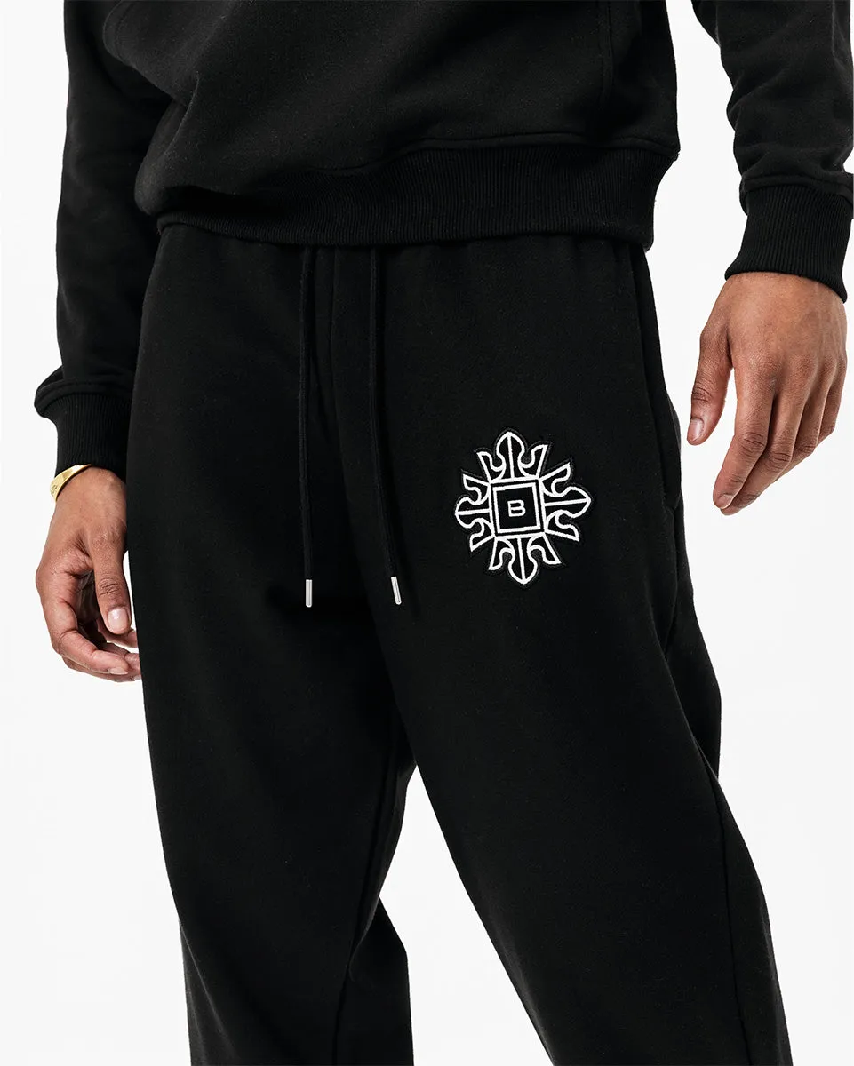 Emblem Joggers - Black