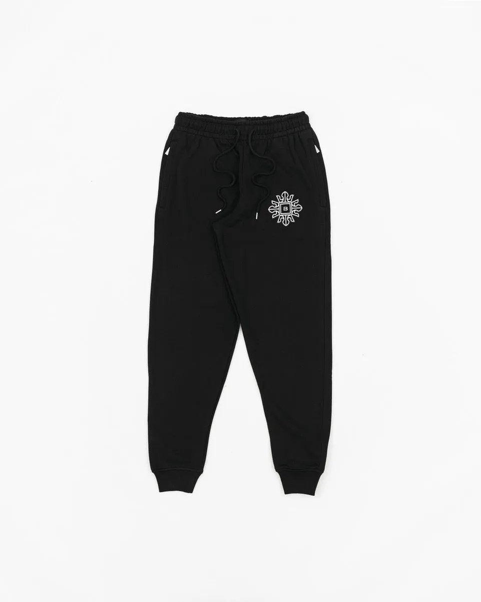 Emblem Joggers - Black