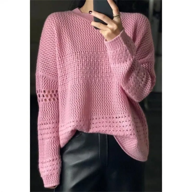 European Autumn Wool Knit Loose Sweater