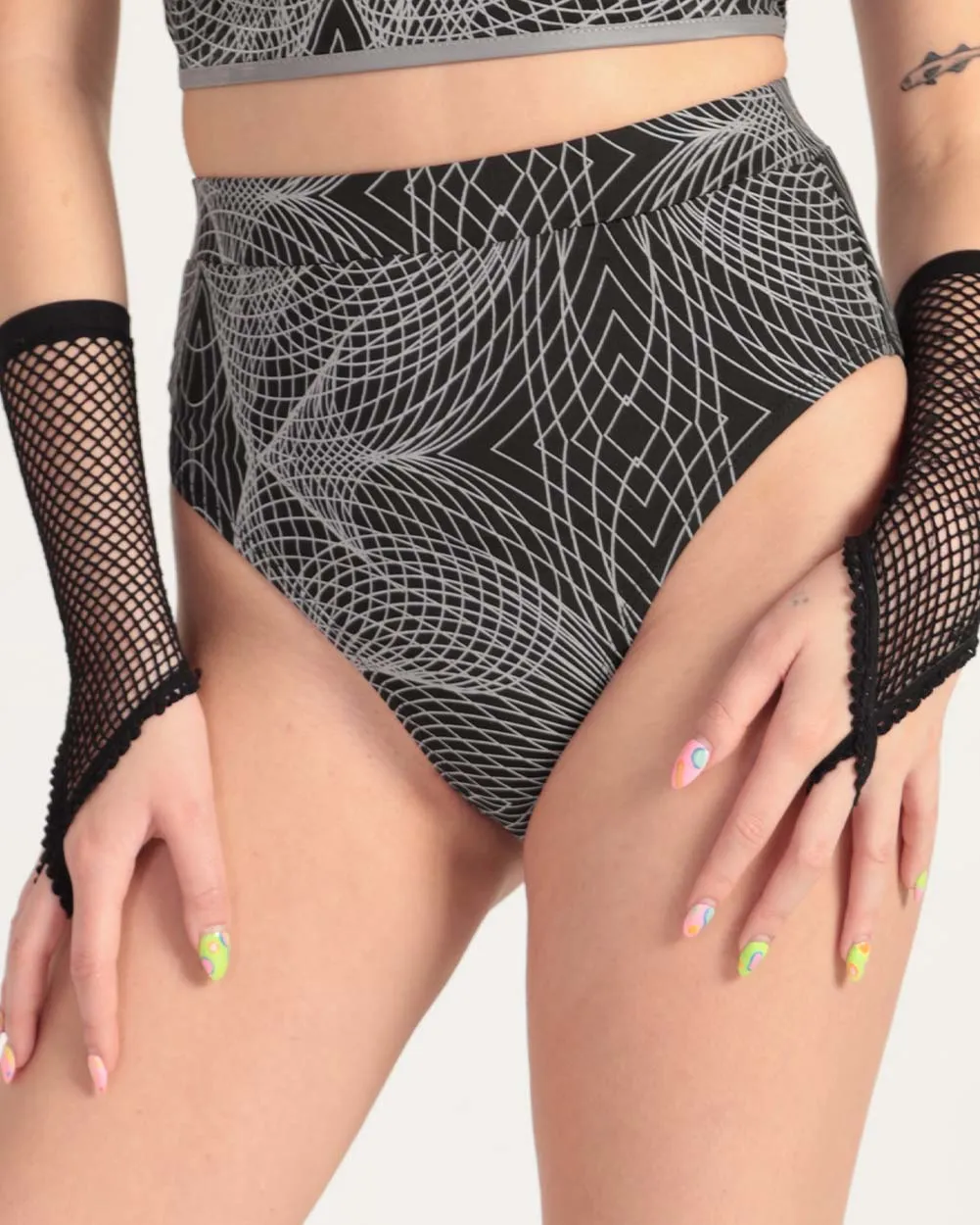 Flashbang Matrix Reflective Booty Shorts