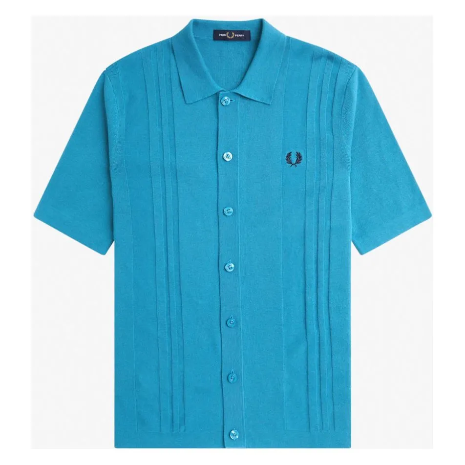 Fred Perry - K5524 Runaway Ocean Button Through Knitted - Polo