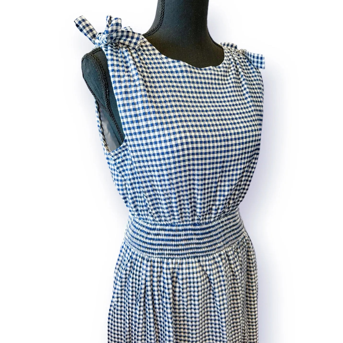 Gingham Midi Dress