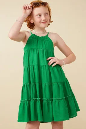 Girls Tiered Ruffle Cami Dress