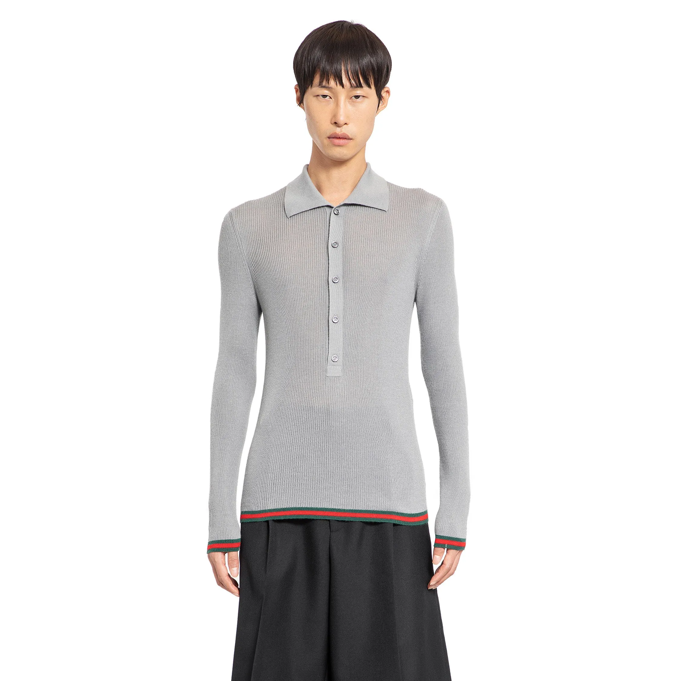 GUCCI MAN GREY KNITWEAR