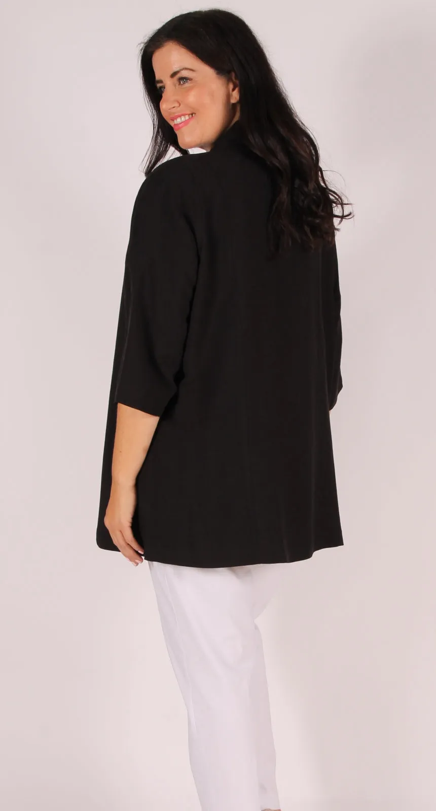 Hastings Linen Blend Blouse Black