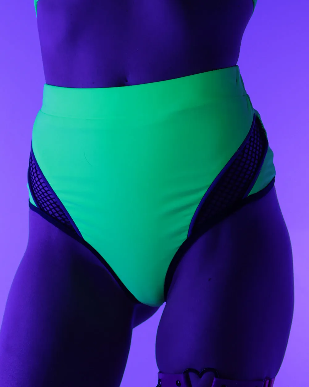 High Frequency Reflective Booty Shorts