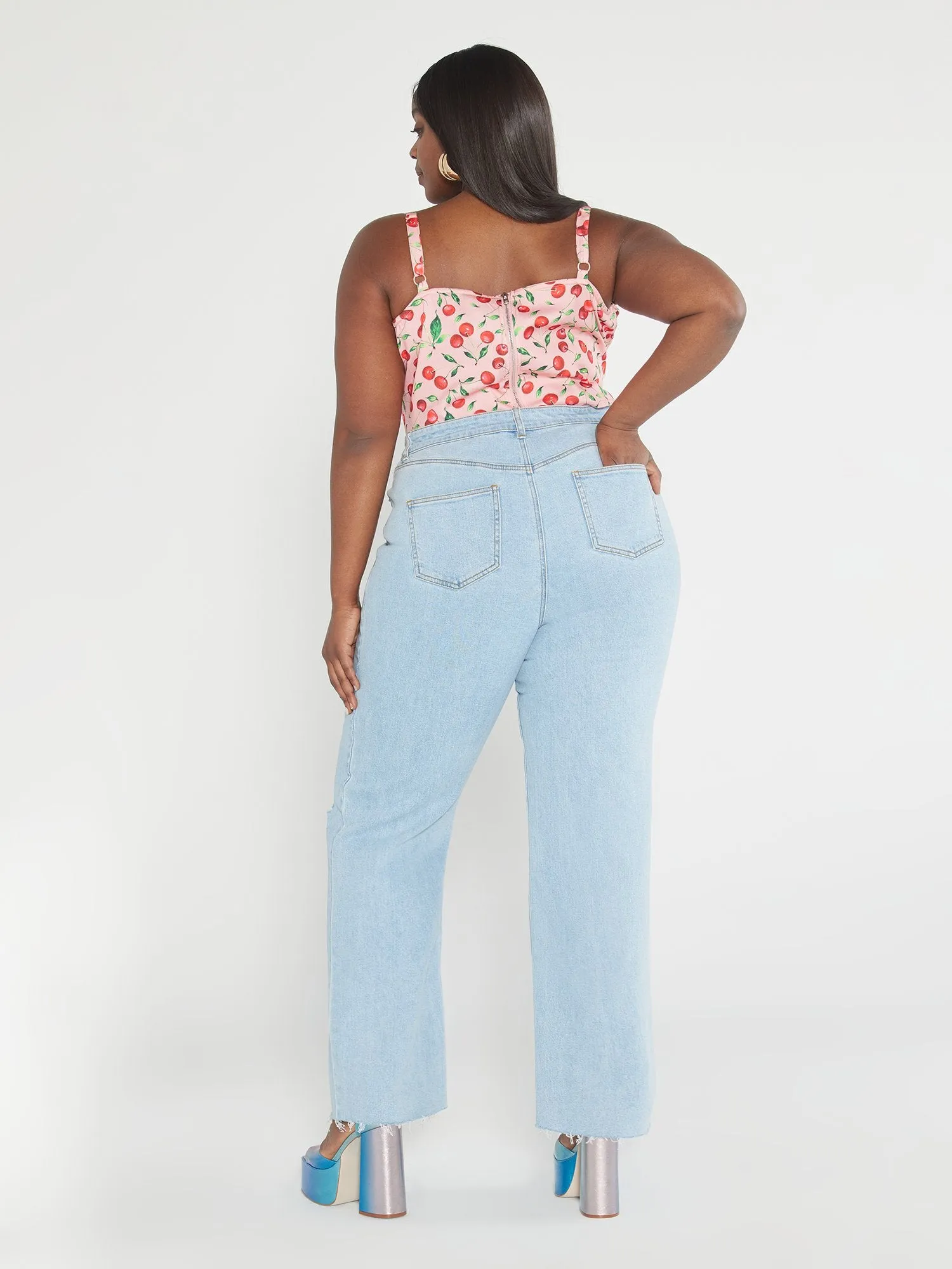 High Rise Y2K Straight Leg Jeans