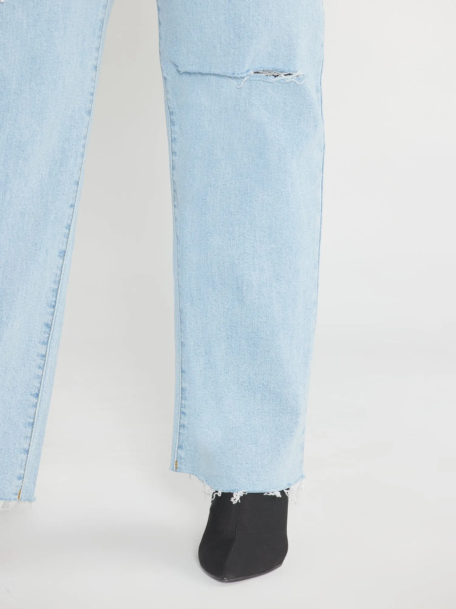 High Rise Y2K Straight Leg Jeans