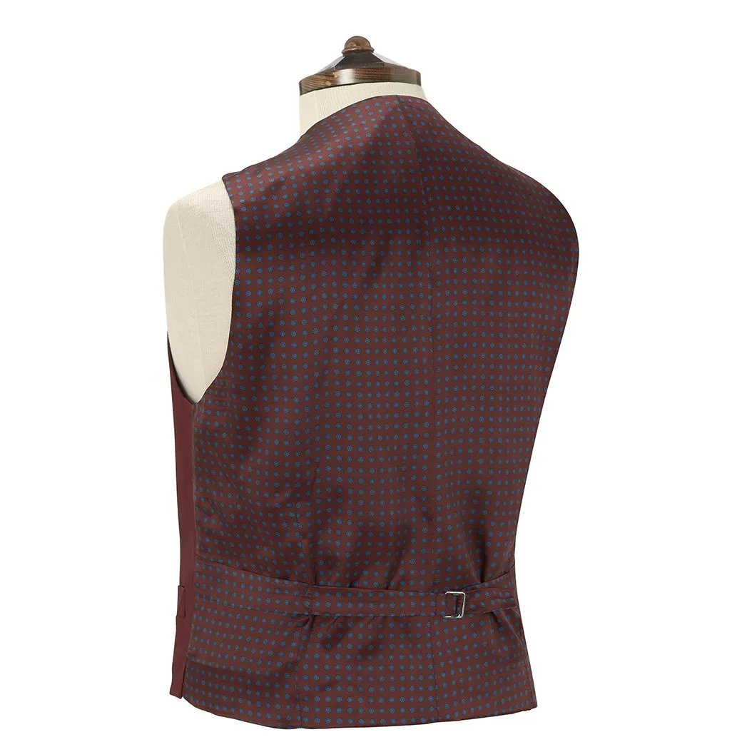 Hudson Berry Grosgrain Silk and Cotton Waistcoat